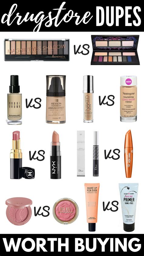 The Best Drugstore Dupes for High End Makeup 